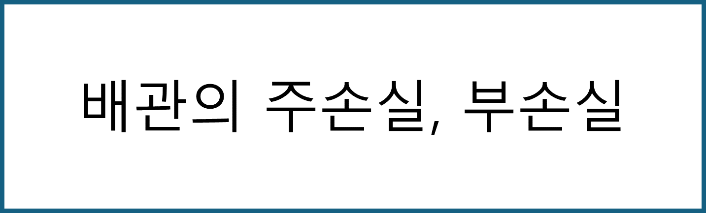 주손실, 부손실, 배관